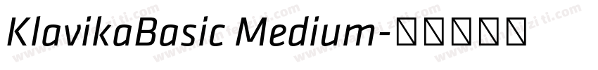 KlavikaBasic Medium字体转换